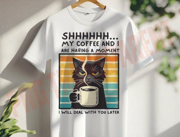 Cat and Coffee PNG: Crafting Charming Brand Assets