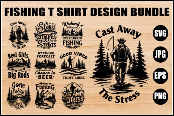 Catch the Perfect Catch: The Ultimate Fishing T-Shirt Bundle