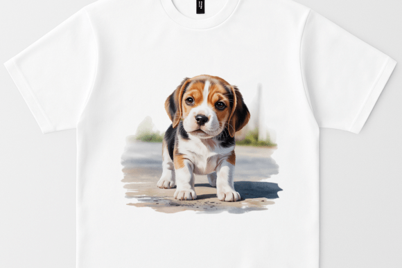 Charming Beagle Puppy Clipart for Creative Projects