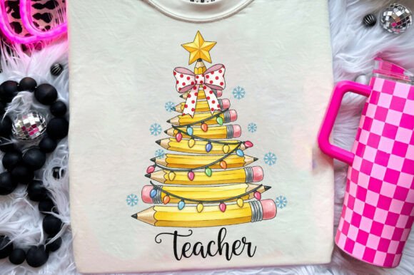 Charming Christmas Pencil Tree Teacher Design for Crafts