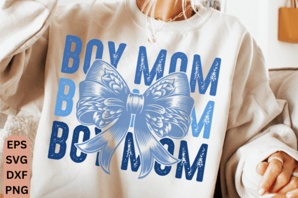 Elevate Your Designs: The Coquette Bow Boy Mom SVG