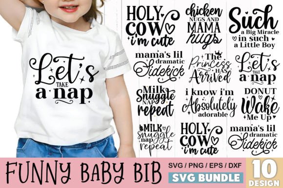 Funny Baby Bib SVG Bundle: A Creative Asset for Modern Designers