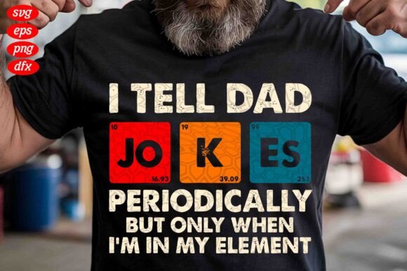 I Tell Dad Jokes Periodically SVG PNG: A Designer's Element of Fun