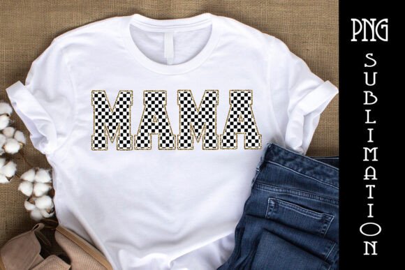 Mama Gold CHECKERED Png: A Design Asset for Mother's Day