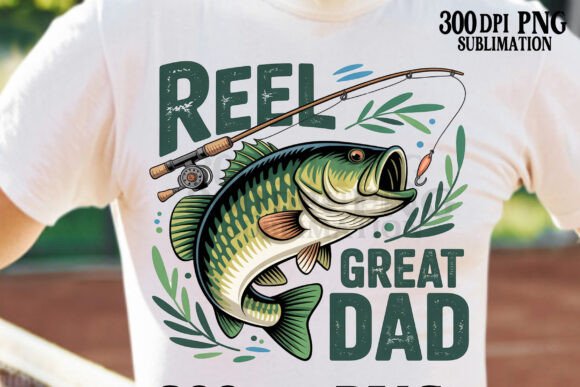 Reel Great Dad PNG Father's Day Fishing: A Perfect Catch for Your Projects